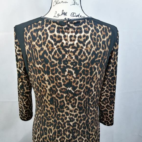 Chico's Animal Annie Leopard Print Dress 1 - Picture 6 of 9